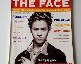 The Face Magazine | July 93 | Jaye Davidson | Paul Weller, Mary J. Blige, Johnny Depp, Bruce Lee, New Order | London Fashion & Lifestyle