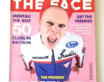 The Face Magazine | July 96 | Keith Flint, The Prodigy | Fashion, Mario Testino | Curtis Mayfield | Electronic, Johnny Marr, Bernard Sumner