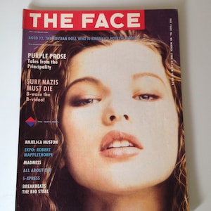 The Face Magazine | Mar 88 | Milla Jovovich | Robert Mapplethorpe, National Portrait Gallery | Anjelica Huston, All About Eve, Madness
