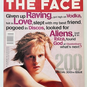 The Face Magazine | Jan 97 | Stella Tennant | 200th Edition | Kate Moss, Puff Daddy, Mike D, Martine McCutcheon, Asia Argento, Irvine Welsh