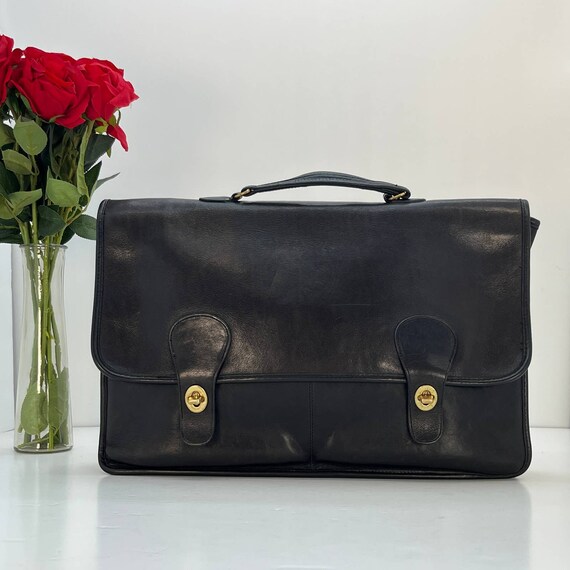 Vintage Coach NYC Diplomat Briefcase 5170 Black 19