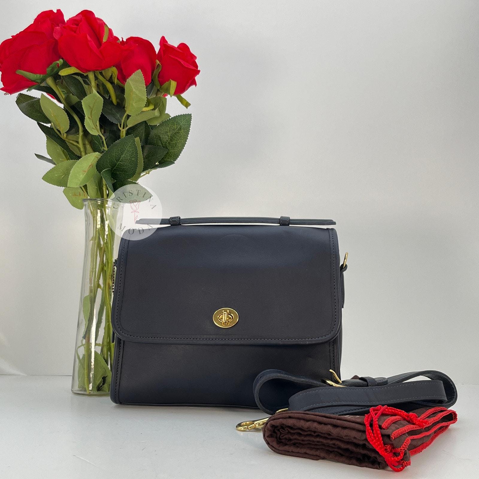 COACH Willis Bag 9870 Navy USA Vintage