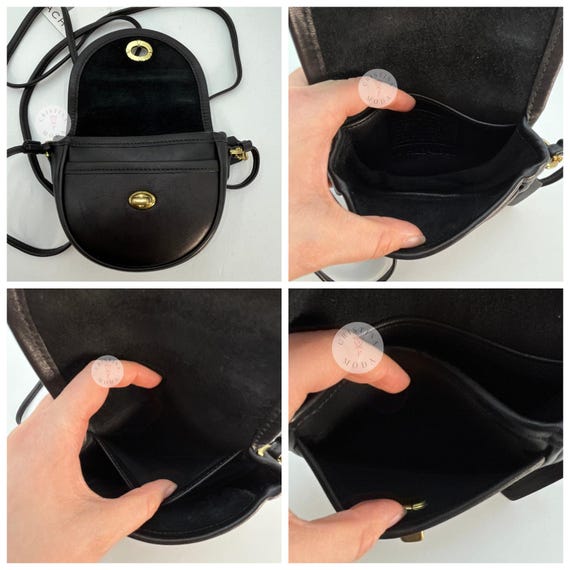 バッグ vintage coach old mini Boston BLACK Coach Vintage Old Boston Bag 2-Way Black Leather Travel