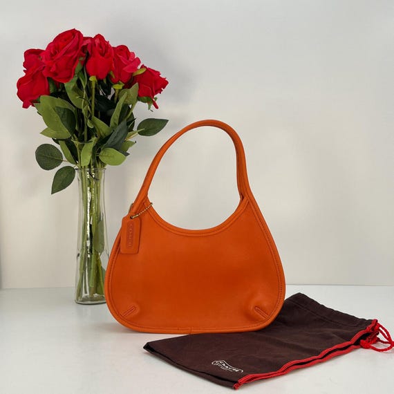 バッグ Vintage Coach 9027 Ergo Hand Bag USA Vintage Coach 9027 Ergo Mini Satchel Bag Tangerine USA 1997 - Etsy