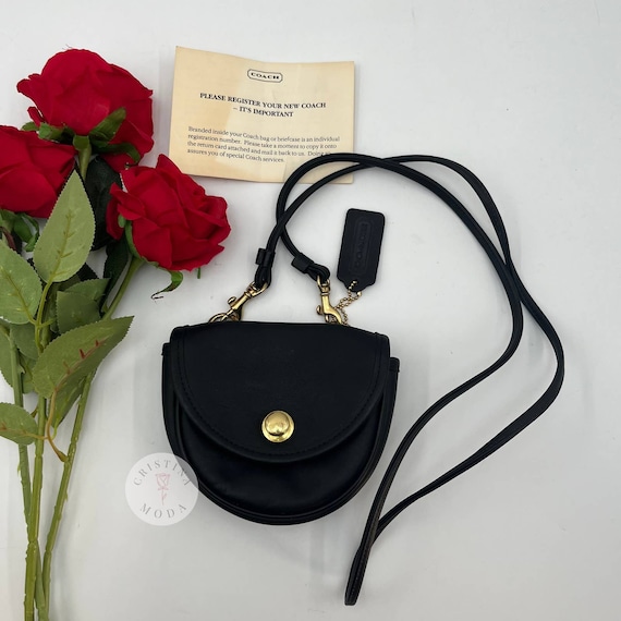 Coach Wyn Small Leather Envelope Purse, Black at John Lewis & Partners