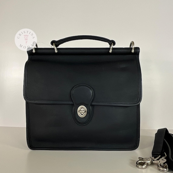 テールドシエルセット バックヴィンテージ10本 NEW Vintage Coach Willis Bag 9927 Navy & Nickel Hardware 2004 - Etsy