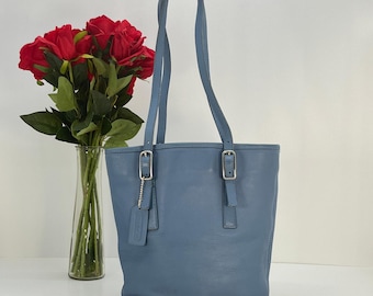 Coach Navy Blue Patent Leather Satchel: Top Handle Bag - Etsy