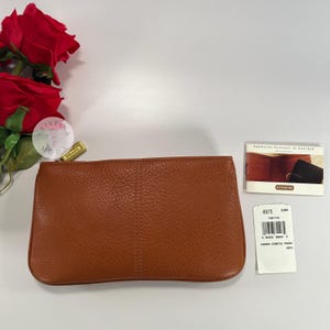 NEW Vintage Coach Sonoma Cosmetic Pouch Natural Grain 4973 Camel