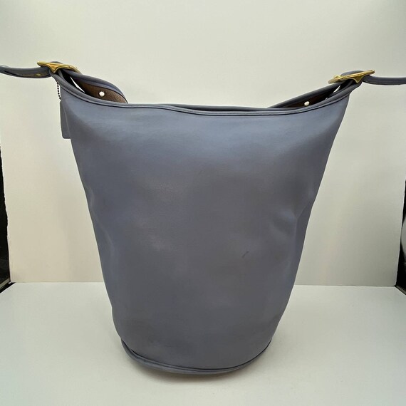 Vintage Coach XL Duffle Sac Feed Bag #9085 Periwi… - image 3