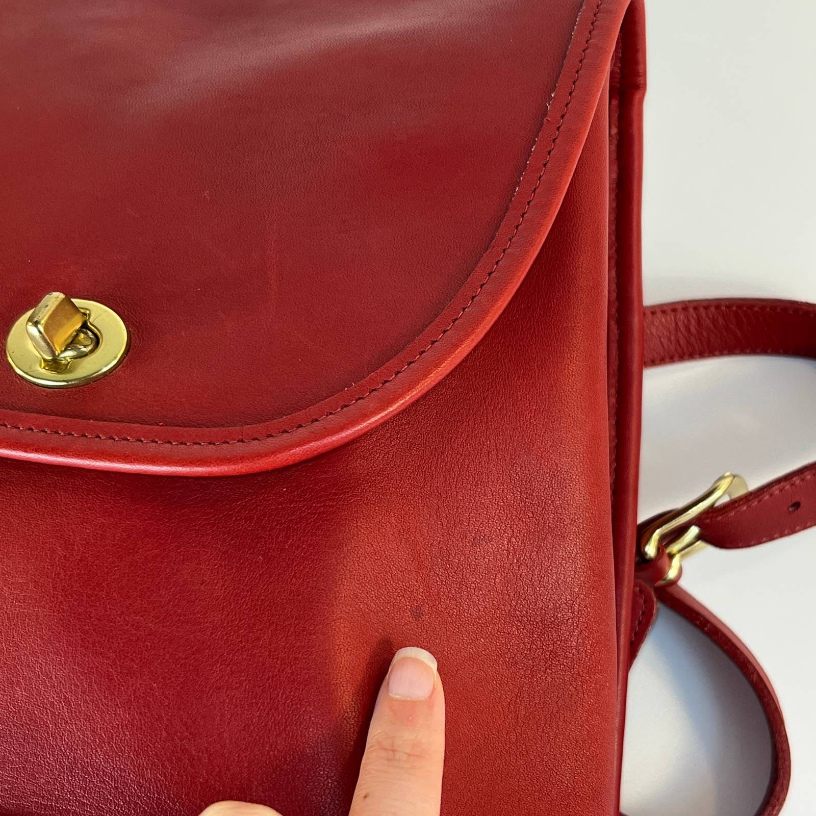 NEW Vintage Coach Large Daypack Backpack 9791 Red USA 1999 Etsy