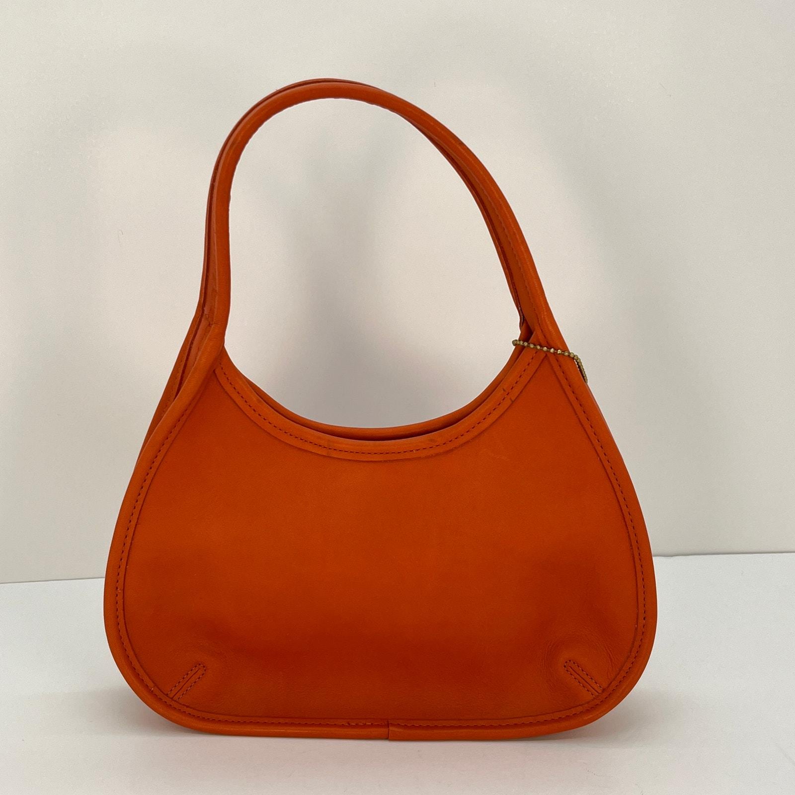 Vintage Coach 9027 Ergo Mini Satchel Bag Tangerine USA 1997