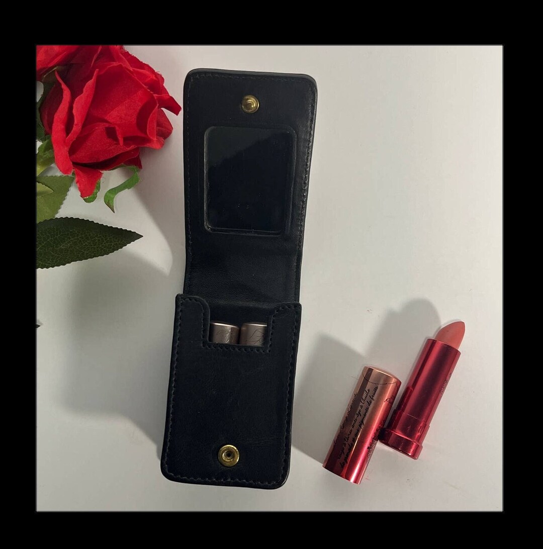 Vintage Coach Double Lipstick Case With Mirror 4736 Black Y2K Etsy