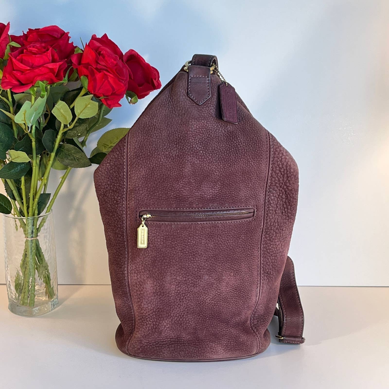 バッグ 1957 Vintage Coach Small Backpack Nubuc il_1080xN.6696866597_gwm2.jpg