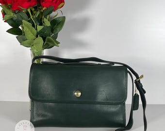 COACH Vintage Sonoma Small Zip Bag Natural Grain Leather in