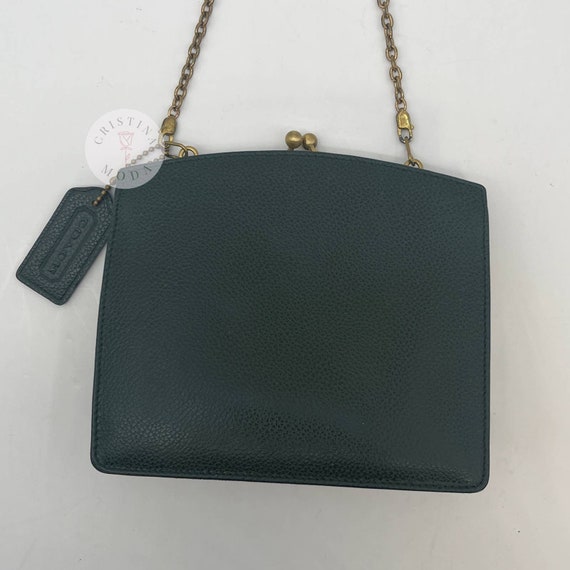 Vintage Coach Madison Tuxedo Bag 4415 Forest Gree… - image 3