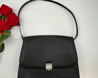 Vintage Coach Large Bridle Satchel 6702 Black 1998 Italy