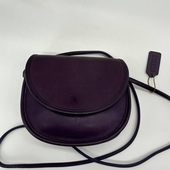 RARE Vintage Coach PURPLE Casey Bag #9923 USA - image 2