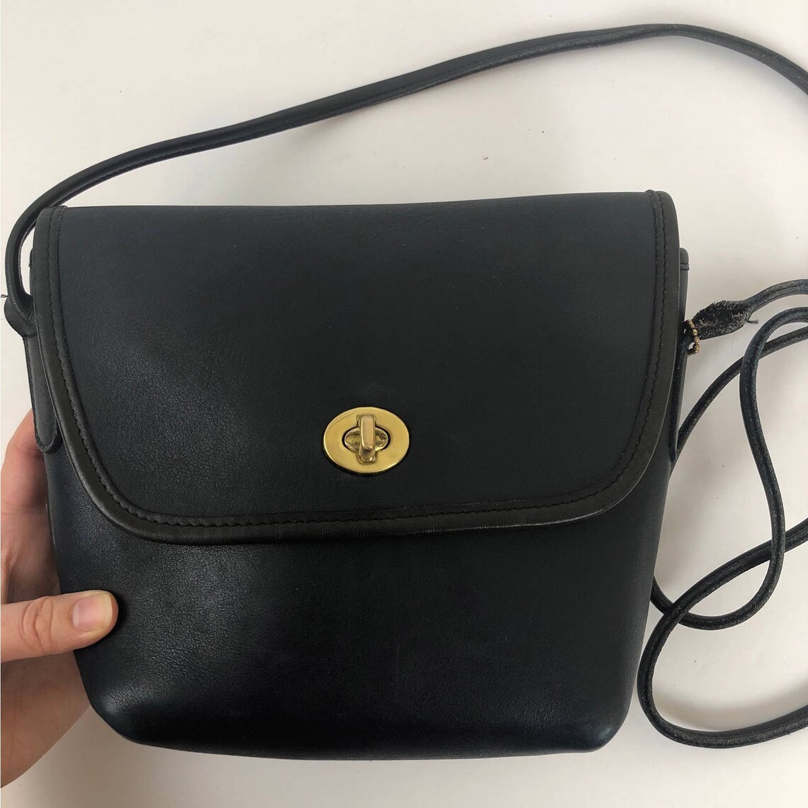 Vintage Coach 9919 Quincy Bag Navy Blue USA Etsy