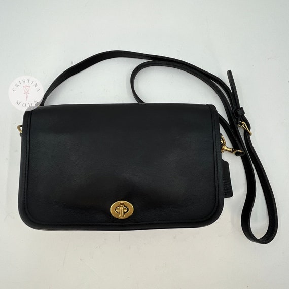 Vintage Coach Pocket Purse 9755 Black Mexico 1998 - image 3