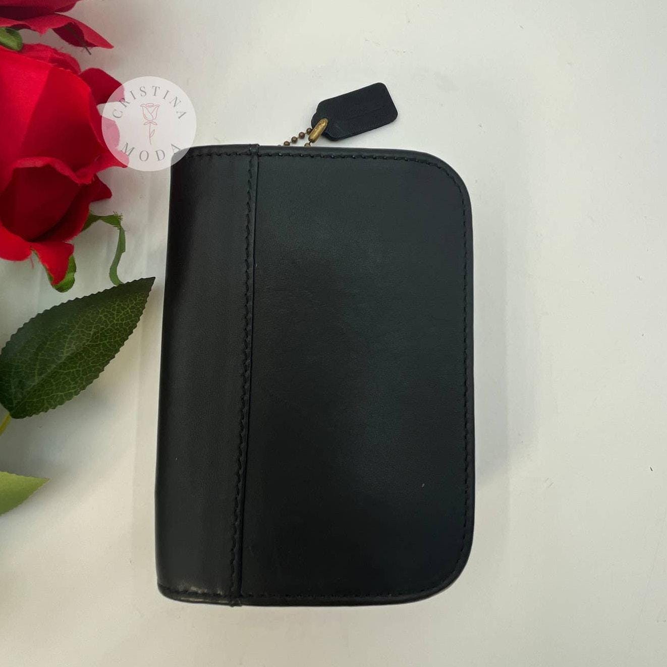 Vintage Coach Black Wallet - Etsy
