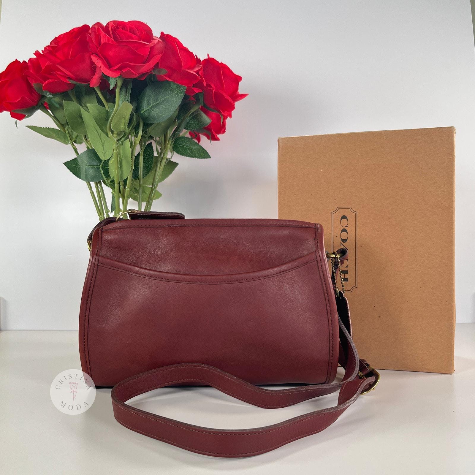 Vintage Coach Austin Bag 9909 Bordeaux USA 1990's - Etsy