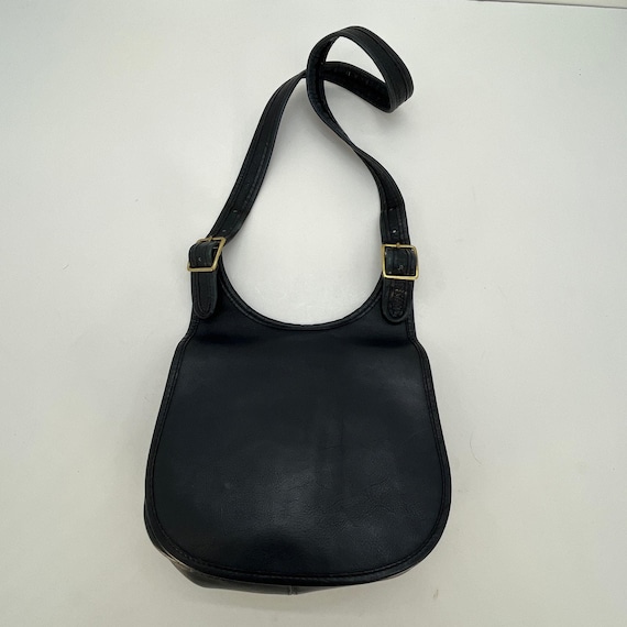 Vintage Coach NYC Saddle Bag Small 9205 Navy - Etsy