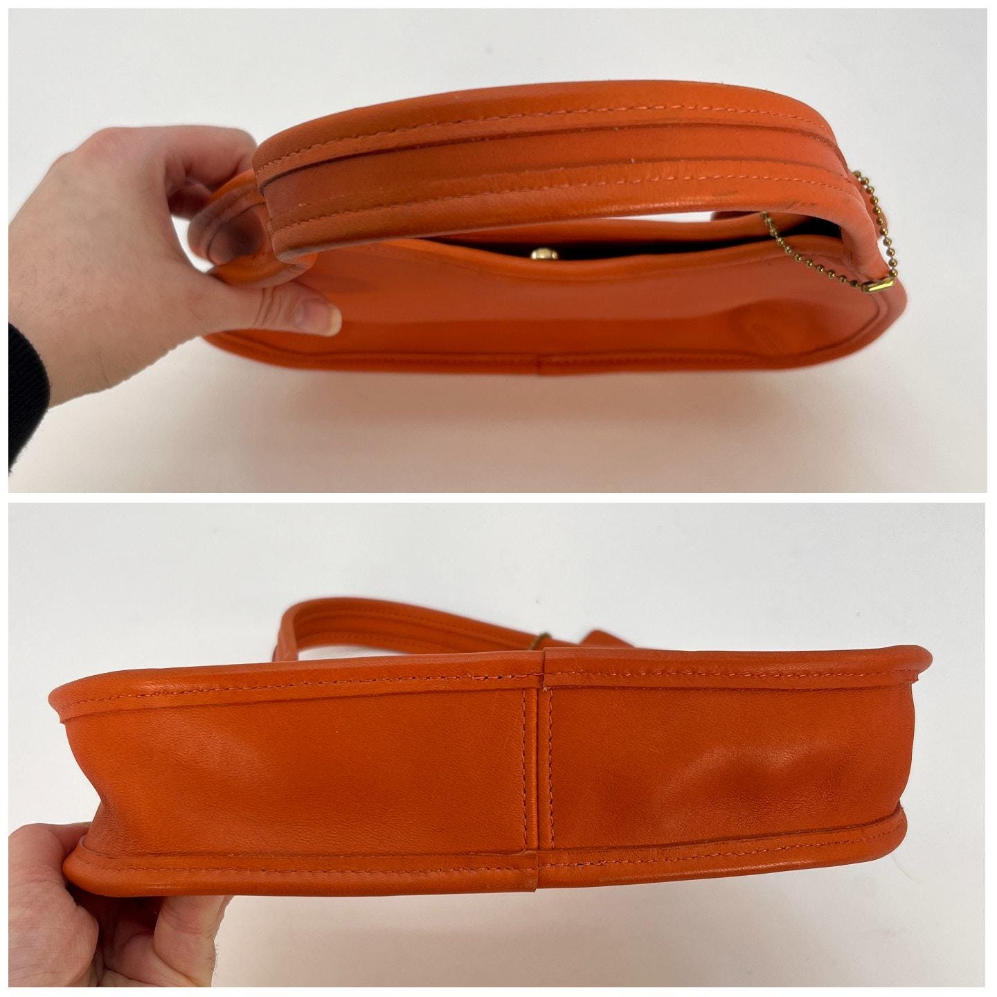 Vintage Coach 9027 Ergo Mini Satchel Bag Tangerine USA 1997 - Etsy
