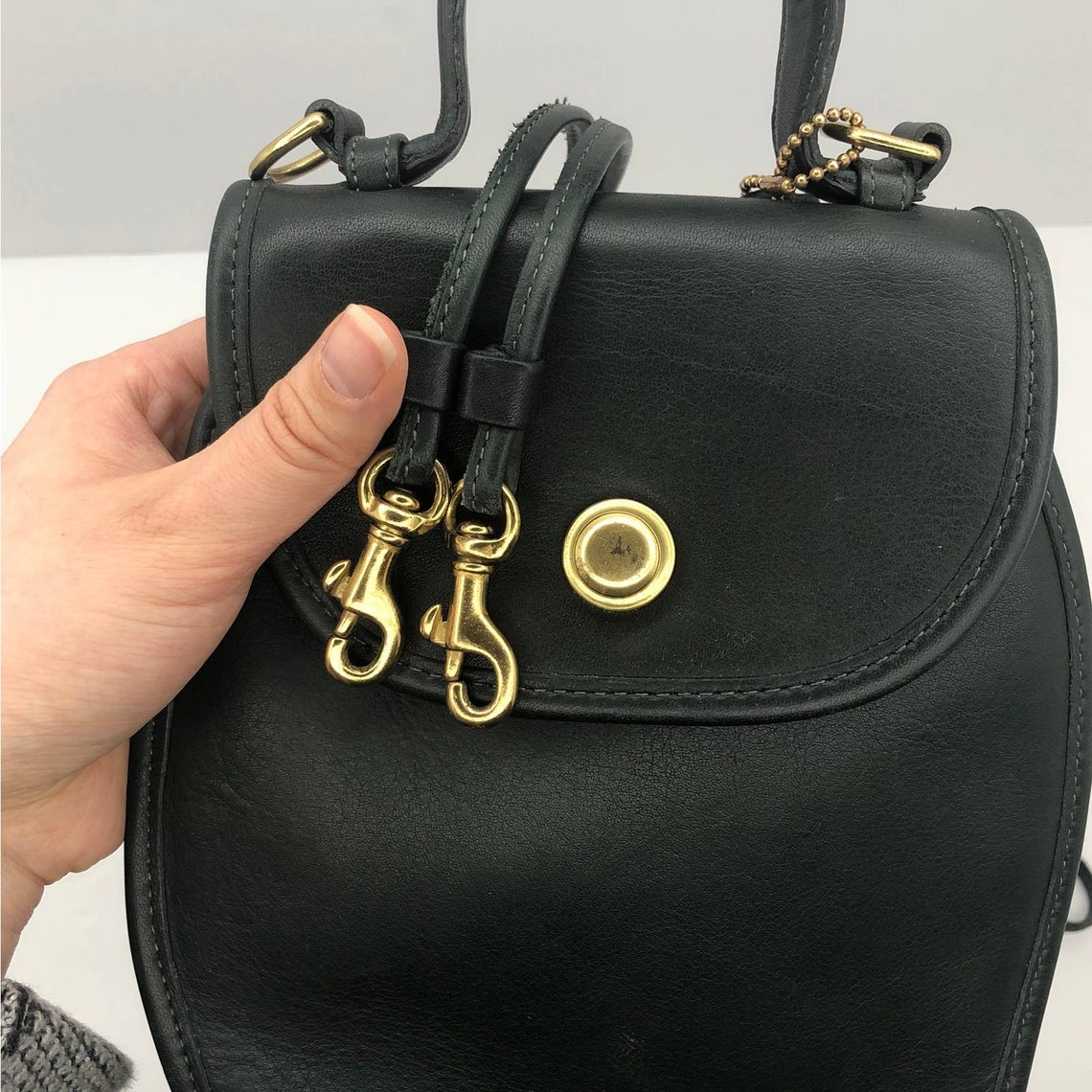 Vintage Coach Derby Bag 9904 Forest Green USA Etsy