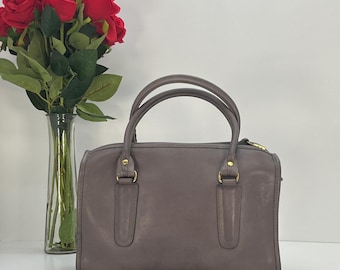 Vintage Coach NYC Madison Satchel 9725 Gray 1980's