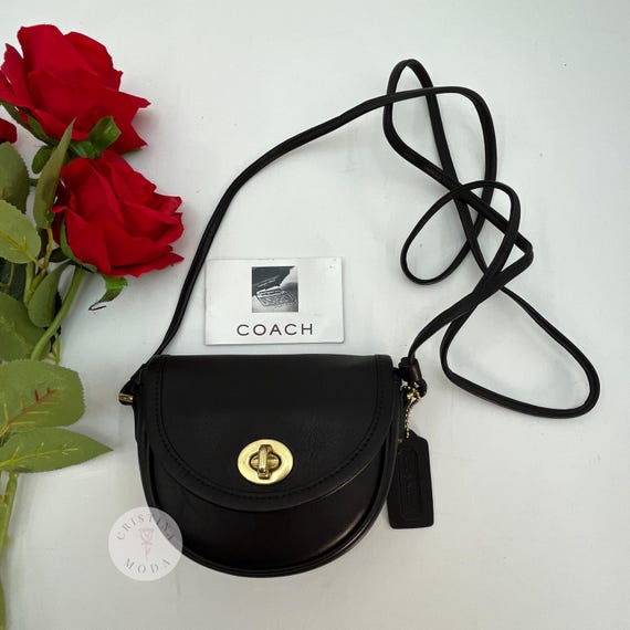 バッグ vintage coach old mini Boston BLACK Coach Vintage Old Boston Bag 2-Way Black Leather Travel