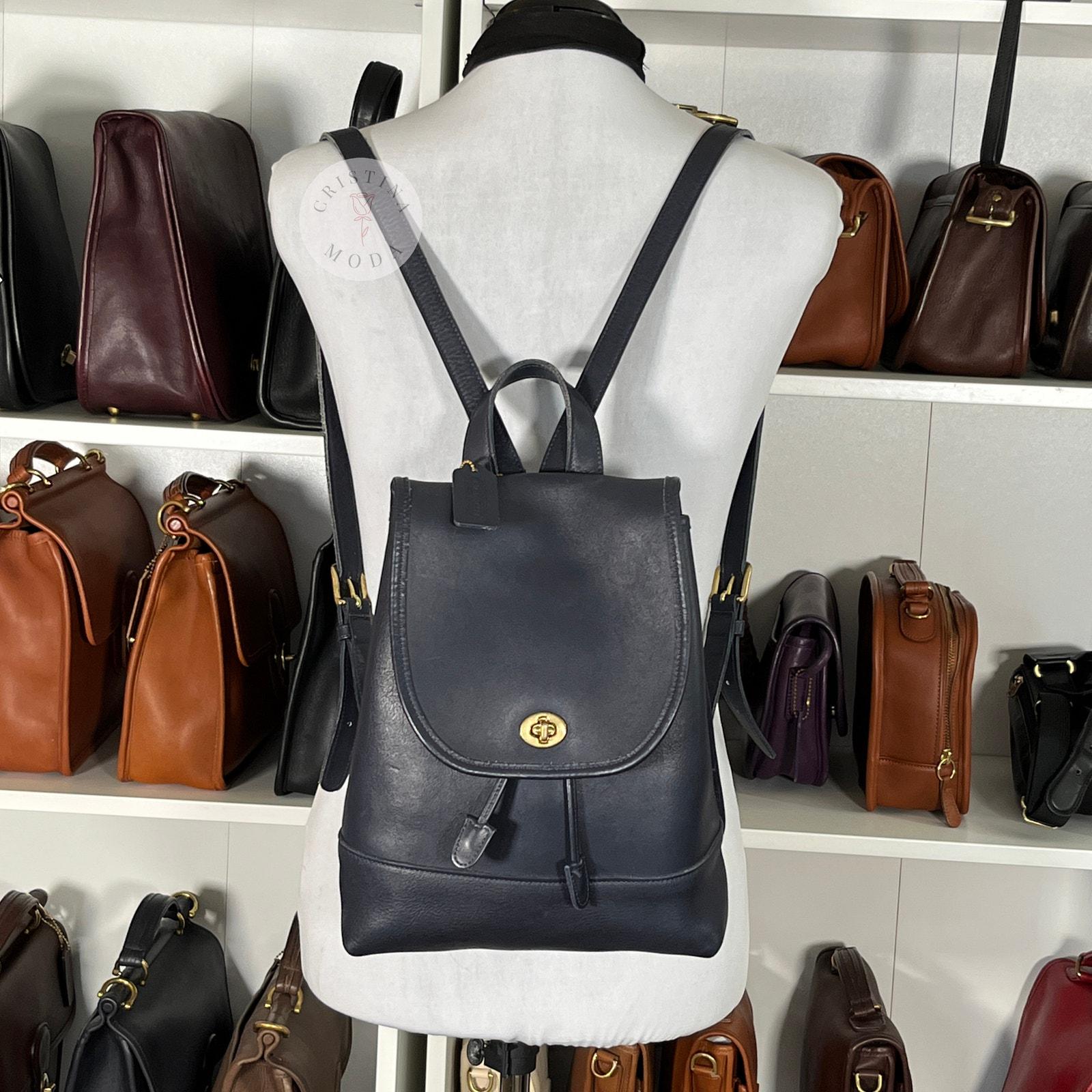 Vintage Coach Large Daypack Backpack 9791 Navy 1998 Costa