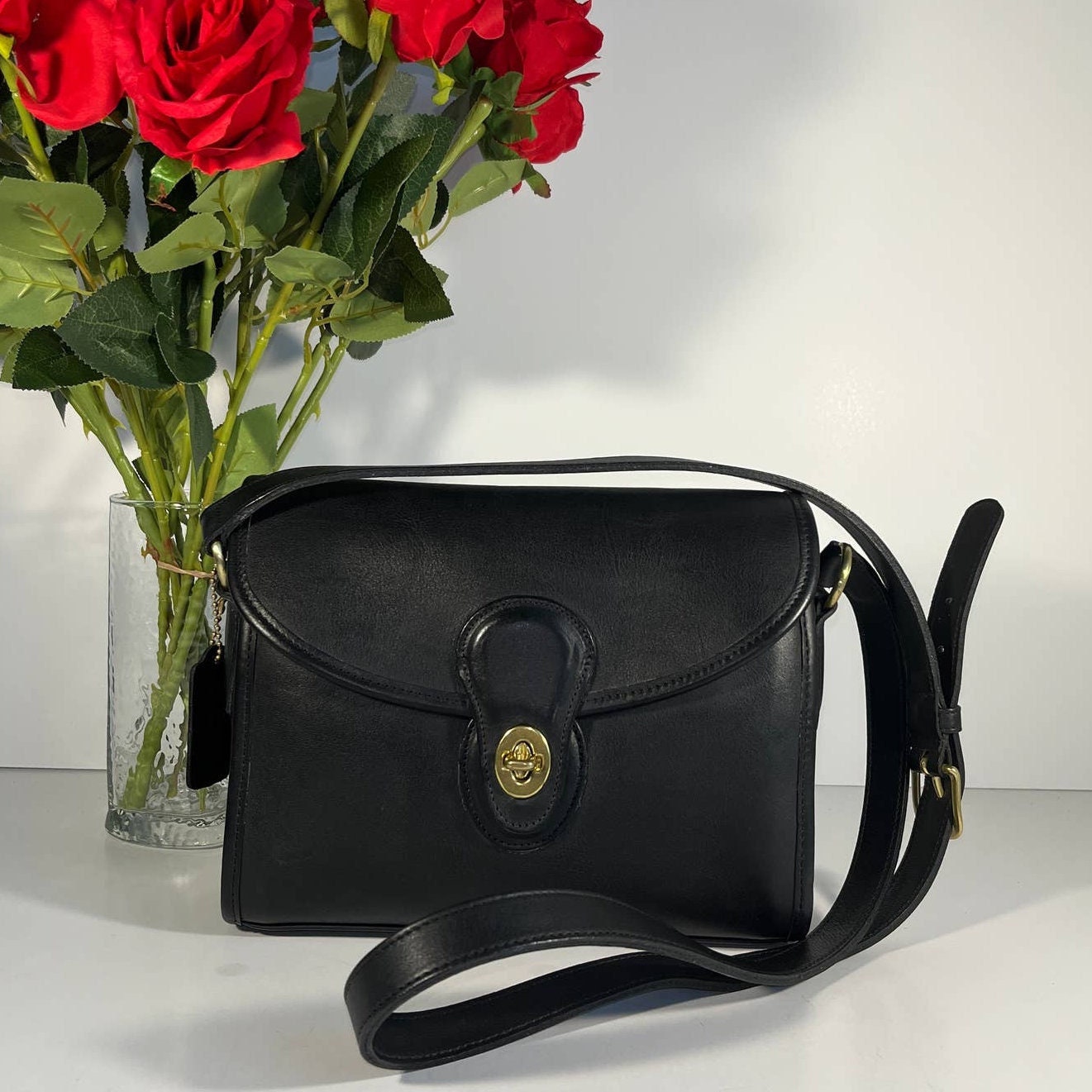 Vintage Coach Devon Bag 9908 Black USA 1990 s Etsy