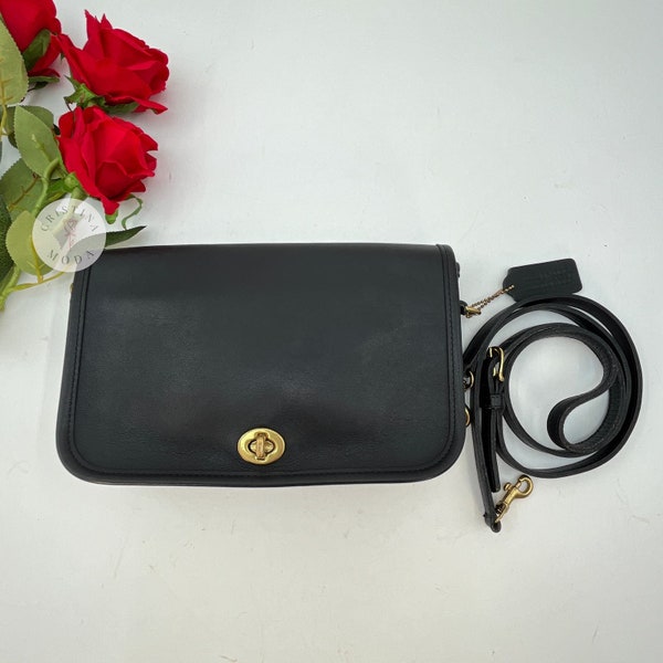 Vintage Coach Pocket Purse 9755 Black Mexico 1998