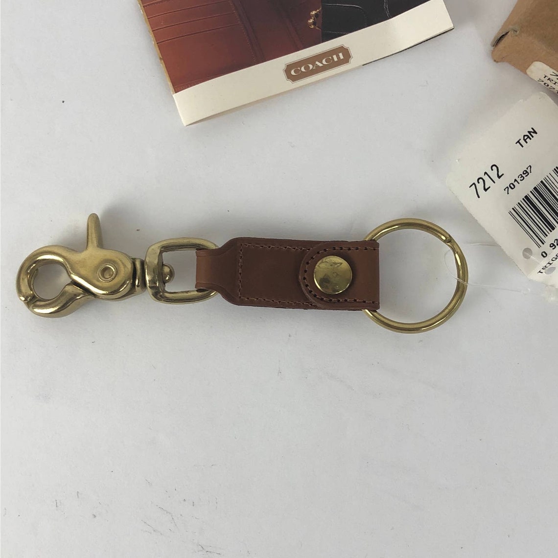 NEW Vintage Coach Trigger Snap Key Fob 7212 Etsy
