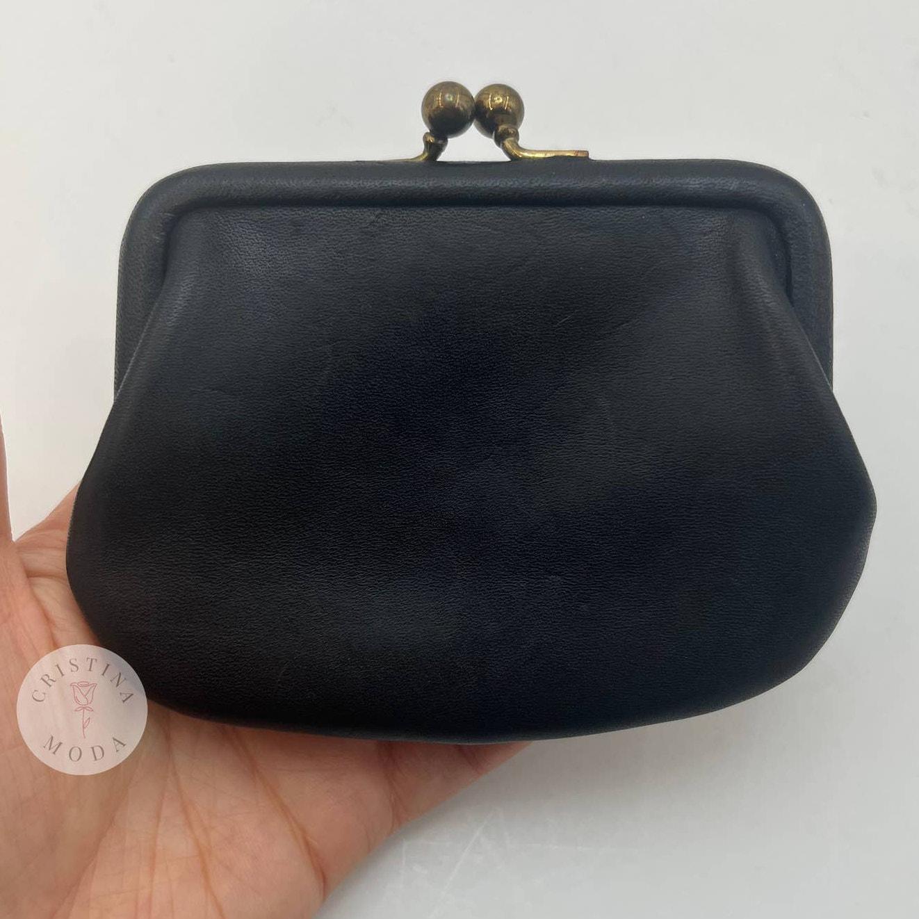 Vintage Coach Kisslock Change Purse 7155 Black - Etsy