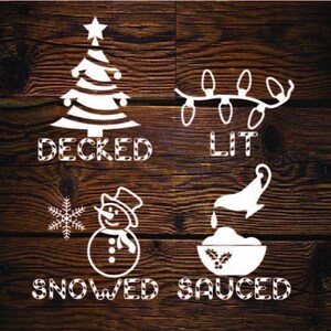 Boozy Christmas 4er Set