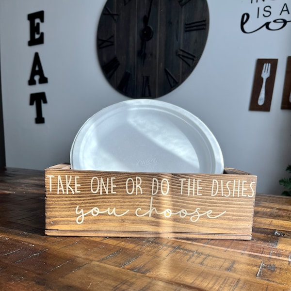 Paper Plate Holder Etsy