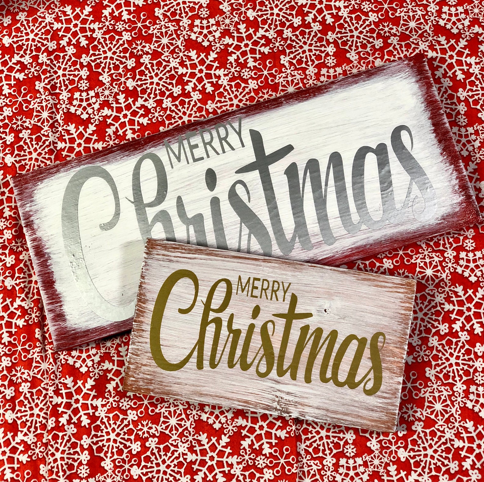 Merry Christmas Wood Signs | Etsy