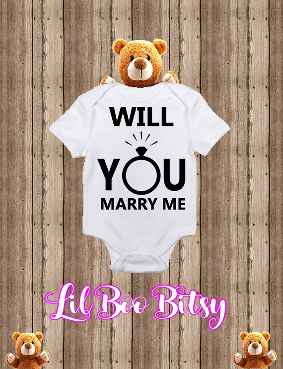 will you marry me onesie