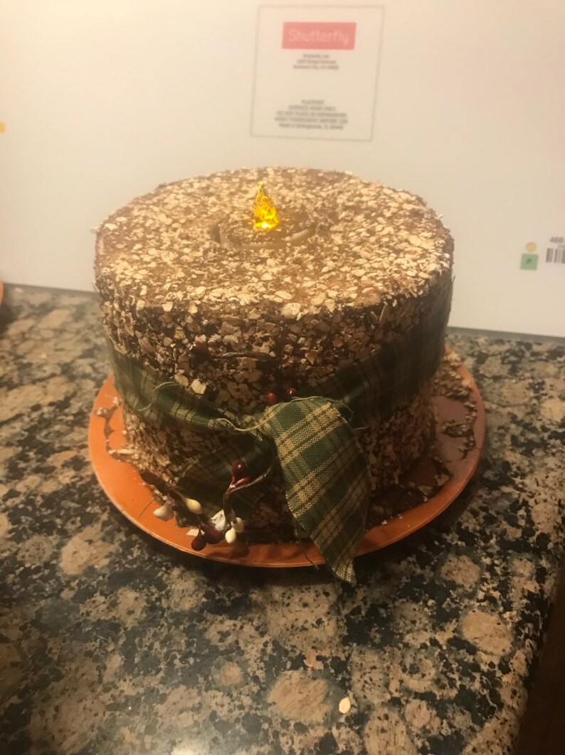 Primitive country Tea light cake candles
