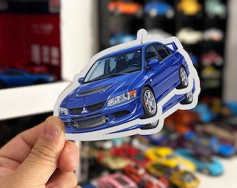 Custom Car Sticker – Personalized Car Portrait in Cartoon Racing Style – Waterproof Vinyl Decal