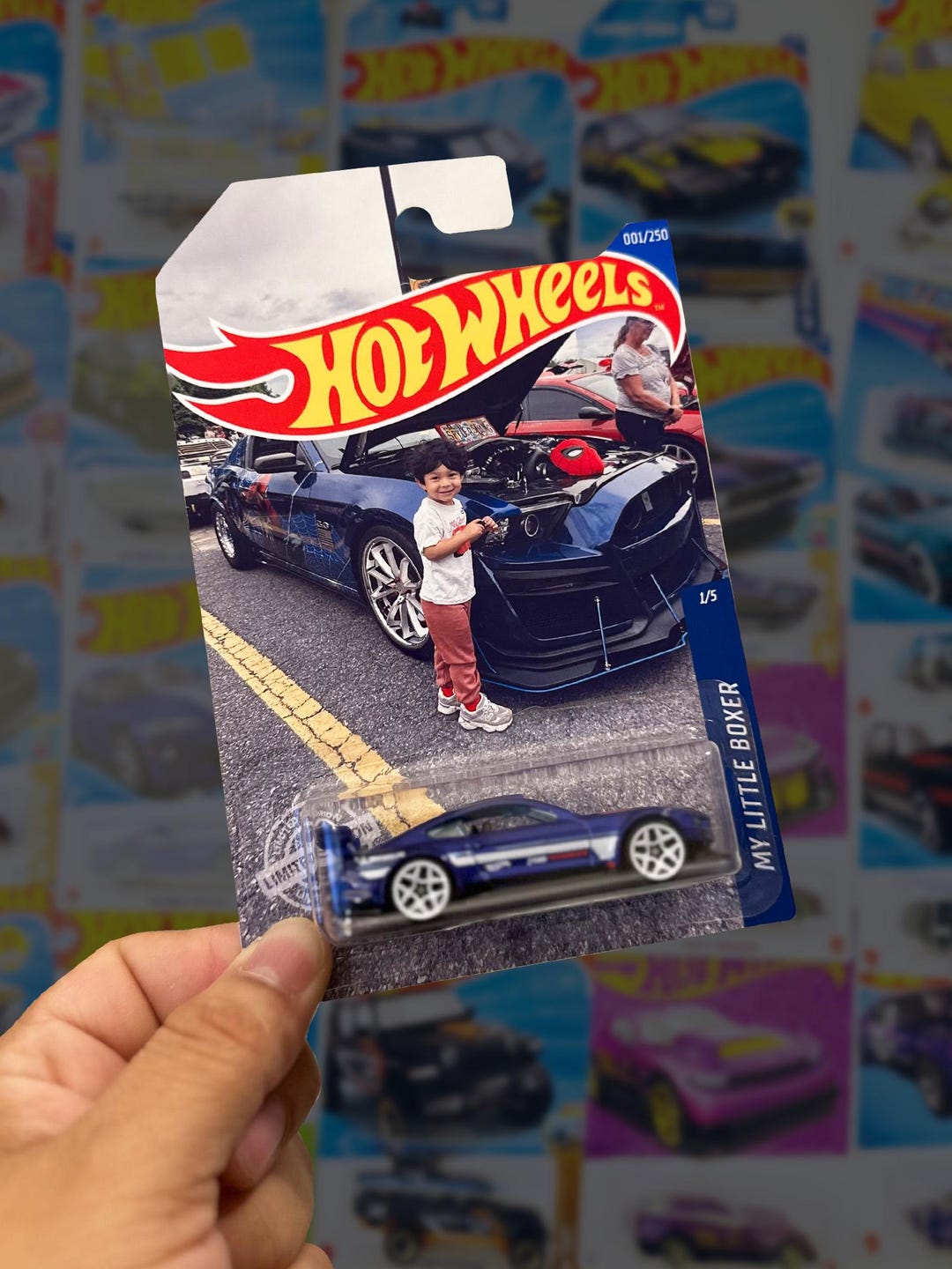 Personalized Toy Cars Style Birthday Blister Pack Custom Hot Wheels ...