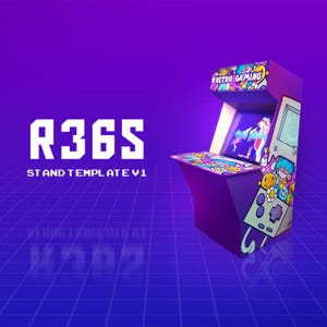 DIY Arcade Template for R36S Retro Handheld Gaming Console