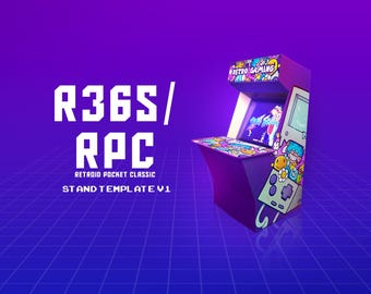 R36S/RPC レトロイド ポケットクラシック | DIY アーケード筐体テンプレート | レトロ携帯ゲーム機ディスプレイ
