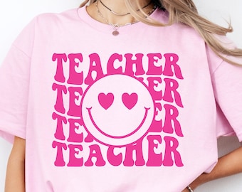Teacher SVG Teacher PNG Teacher Shirt png Teacher shirt Png, Teacher Appreciation Svg, Teacher Life Svg, Retro Teacher Svg, School Svg