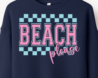 Strand bitte SVG PNG, Strand SVG, Strand PNG Retro Sommer SVG, Sommer Shirt SVG, Sommer SVG, Sommer Png, Strandleben svg png Sommer Sublimation