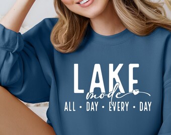 Lake Mode SVG PNG, Summer svg Summer png Lake days svg Lake days png Lake sweatshirt Digital Download Cut File for Cricut Sublimation File