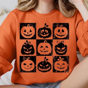 Retro Jack-o-lantern SVG PNG Halloween Svg Halloween Png Spooky Season Svg Spooky Season png Retro Halloween Svg Funny Halloween Svg afbeelding 1