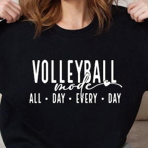 Volleybal modus SVG PNG, volleybal shirt Svg, volleybal Svg, volleybal spel dag Svg, sport moeder Svg, volleybal Png, volleybal moeder svg