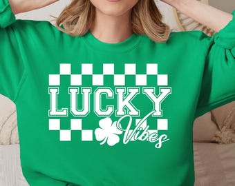 Lucky Vibes SVG Lucky Vibes PNG Design per maglietta di San Patrizio png svg dfx File digitale Download istantaneo File di taglio a sublimazione per Cricut